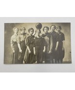 Girls Basketball Team RPPC Real Photo Post Card Vintage Postcard Early 1... - £18.64 GBP