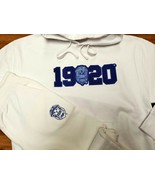 ZETA PHI BETA SORORITY JOGGING SUITE SET WHITE ZETA PHI BETA 2PC JOGGER SET - $102.57 CAD