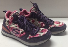 Sketchers Pink &amp; Purple PRPK Hollywood Rose Memory Foam Tennis Shoes Gir... - £23.29 GBP