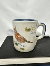 Louisville Stoneware Pottery Red Cardinal Bird Stoneware Coffee Cup Mug Vintage - $22.44