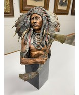 COA EMINENT CROW Bronze  Chief Plenty Coups by C A Pardell LEGENDS 250/950 - $1,664.88 CAD