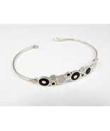 Bubbles - Sterling Silver Bracelet - Black and White - $134.31 CAD