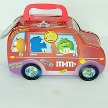 M&amp;M&#39;s Florida Bound Hollywood or Bust Van Tin Lunch Box 2002 Cruisin USA Red - £18.96 GBP