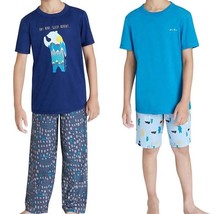 Eddie Bauer (XS) 5/6 ~ 4-Piece Sleep Set ~ Cool Blue ~ 2-Tops 1-Short 1 ... - £17.93 GBP