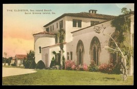 Vintage Postcard Hand Colored Cloister Sea Island Beach Saint Simons Island GA - £9.67 GBP