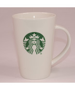 STARBUCKS Coffee Mug Green Mermaid Siren Logo Ceramic Tea Cup 12 oz Size... - $13.31 CAD