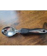 Stainless Steel Ice Cream Scoop w/Black Plastic Grip Handle - 8&quot; - $207.14 MXN