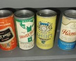 Vintage Mini Beer Can Paperboard Salt Shakers Lot of 4 Hamm&#39;s Schlitz He... - $15.00