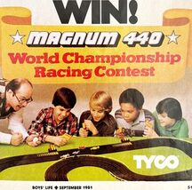 Tyco 440 Magnum World Racing Championship Advertisement Contest 1981 DWEE11 - $363.77 MXN