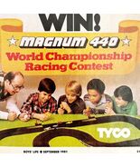Tyco 440 Magnum World Racing Championship Advertisement Contest 1981 DWEE11 - $363.77 MXN