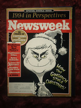NEWSWEEK December 26 1994 January 2 1995 Double Issue Year in Retrospective - £6.80 GBP