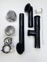 Westbrass 592144-62 1-1/2&quot; Tubular Trip Lever Bath Waste - Black - $38.90