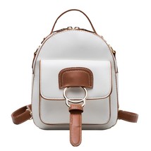 New Women&#39;s Small Backpacks Fashion PU Leather Backpack Trend Shoulders Bag Kore - £38.24 GBP