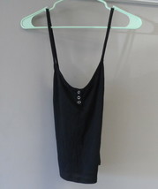 Adore Me Women&#39;s Pajama Top Cami Tank Sleepwear 08591 Black Medium - $7.59