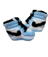 13. Air J 1  High 'Uni Blue' Baby Crochet Shoes - $24.99