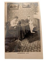 1907 Real Photo Comic Postcard Matrimonial Bliss from Maude Antique Chic... - $476.39 MXN