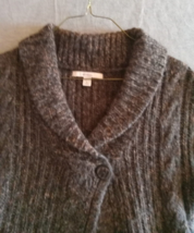 Merona Womens Sweater Vest Brown Size Small Collar Button Warm Stylish Classic - £12.09 GBP