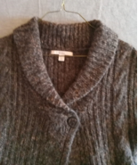 Merona Womens Sweater Vest Brown Size Small Collar Button Warm Stylish C... - £12.11 GBP