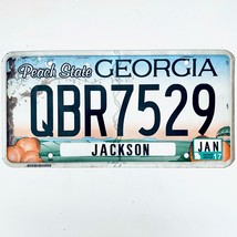 2017 United States Georgia Jackson County Passenger License Plate QBR7529 - $225.96 MXN