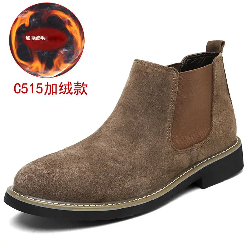 Casual shoes man Spring New Fashion Casual Men Ankle Chelsea Boots Male Shoes Co - £59.37 GBP