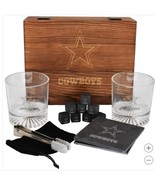 Dallas Cowboys NFL Drinkware Set 15-Piece Glasses Coaster Cooling Cubes ... - $109.76 CAD