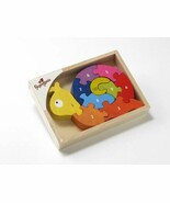 BeginAgain Number Snail Puzzle - Educational Wooden Number Puzzle - Kids... - $280.41 MXN