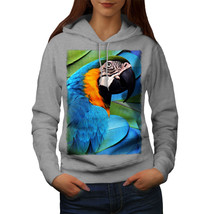 Wellcoda Parrot Bird Cute Womens Hoodie, Paradise Casual Hooded Sweatshirt - £28.81 GBP
