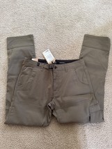 Prana Stretch Zion Pants II Straight Leg Green Convertible Hiking Cargo ... - $65.16