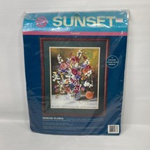 Sunset Stitchery Herend Floral Bouquet Crewel Kit 11077 1993 by Randall ... - £14.16 GBP