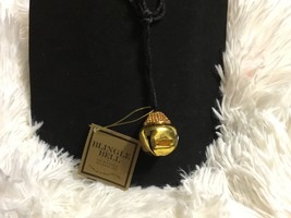 seasons of cannon falls Blingle Bell necklace jingle crystals black gold... - $241.07 MXN