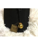 seasons of cannon falls Blingle Bell necklace jingle crystals black gold... - $17.64 CAD