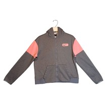 XL Nike Sweater Girls Gray Pink Outdoors Hoodie Sweatshirt Zip Kid Youth - $21.11