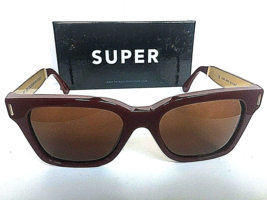 New RetroSuperFuture America Burgundy Gold 51mm Men&#39;s Sunglasses Italy - £118.02 GBP