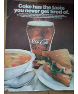 Coca Cola Soup &amp; Sandwich Print Magazine Advertisement 1967 - $8.21 CAD
