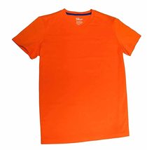 Small (8-10) Epic Big Boys V-Neck Short Sleeve T Shirt Solid Flame Orange Logo - £3.92 GBP