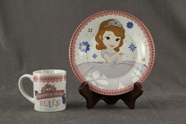 Modern Lot 2PC Walt Disney Friendship Always Rules Princess Cup &amp; Snack Plate - £12.48 GBP