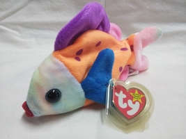 Ty Beanie Baby &quot;LIPS&quot; the Fish - NEW w/tag - Retired - £4.69 GBP