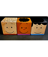 Set of 3 Cubeez Hallmark Tin Collectible Keepsake Peanuts Collection NEW - £25.80 GBP