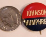 Johnson Humphrey Pinback Button Political Vintage Lyndon Baines J3 - $4.94