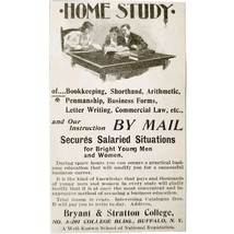 Bryant &amp; Stratton College 1897 Advertisement Victorian Buffalo New York ... - $19.99