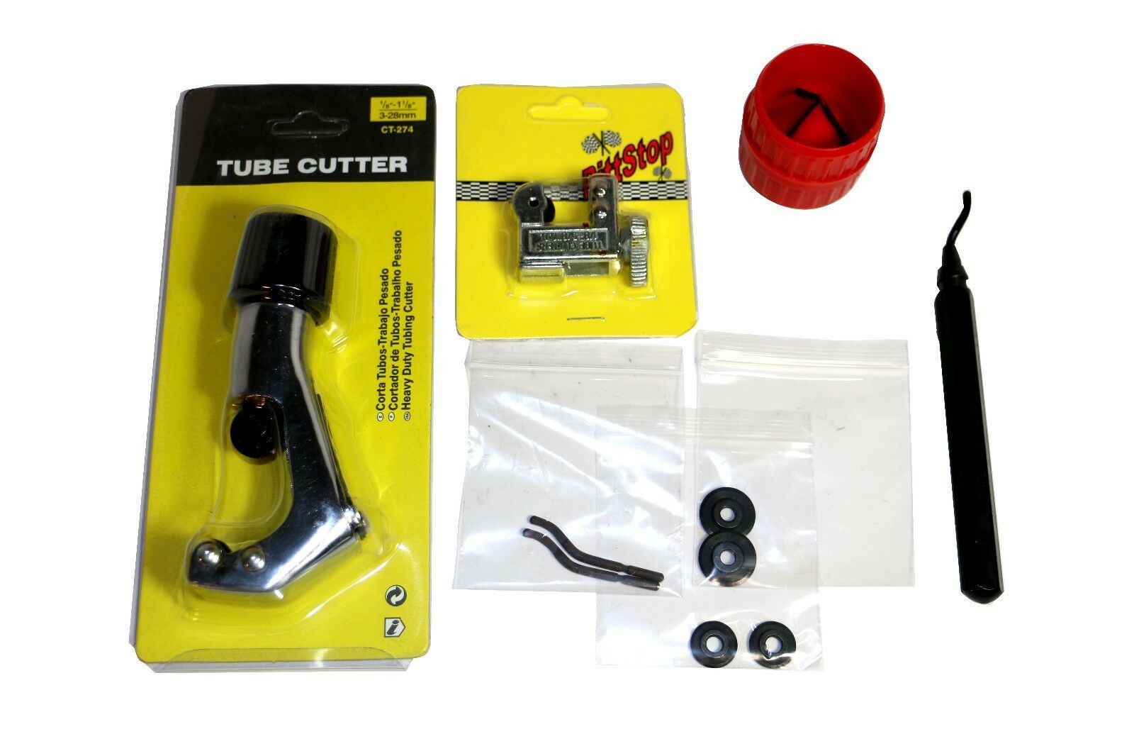 Tube Cutter &amp; Reamer Deburring Kit + repl blades #3437 - $28.17
