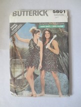 Butterick 5801 Cave Man Cave woman costume Adult 8-10 - $10.00