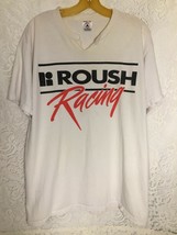 Roush Racing Discolored Off White Men&#39;s T-Shirt Size L Unisex - £6.86 GBP
