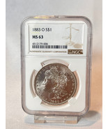 1883 O Morgan Dollar 90% Silver NGC MS63 - £70.96 GBP