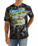 Guess Men&#39;s Organic Cotton Enjoy The Trip Graphic Tie-Dye T-Shirt Jet Bl... - $33.97