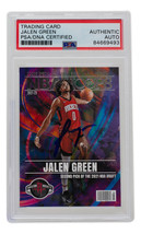 Jalen Green Signed Houston Rockets 2021 NBA Hoops Special Rookie Card #RS2 - £144.16 GBP