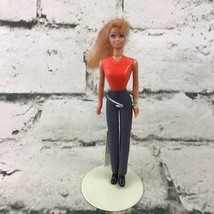 Vintage Barbie Mini Doll Strawberry Blonde Red Top Jeans McDonalds Toy M... - $7.91