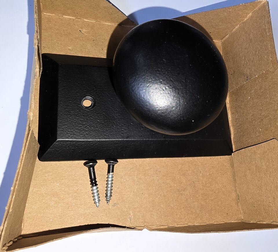 [Ageless Iron 657234] Vale Plate Single Dummy Aeg Knob in Black Iron - U... - $60.00