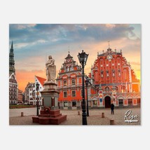 Riga Latvia Poster Print Wall Art | Riga Home Decor | Riga Print Collectible | R - $19.99