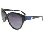 Nine West Sunglasses NW556S 001 Black Blue Round Cat Eye Frames w Purple... - $37.20
